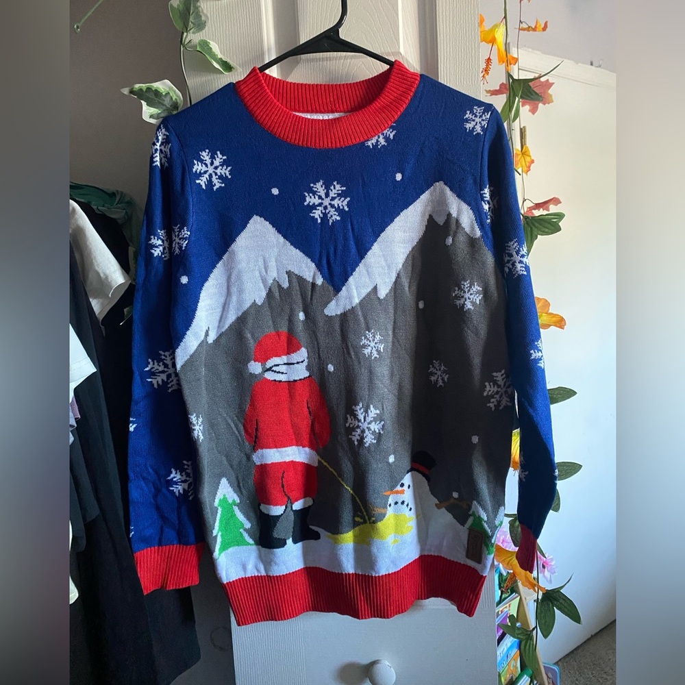 Tipsy Elves Melting Snowman Ugly Christmas Sweater Sz Small